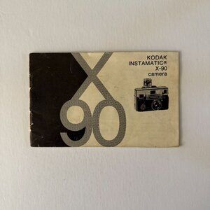 Kodak Instamatic X-90 Camera Manual Vintage Booklet 60s Photography Memorabilia